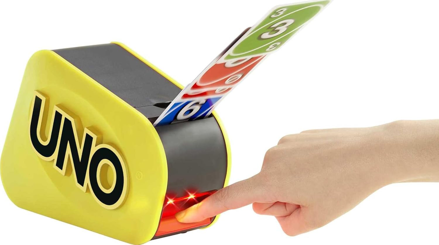 UNO Attack Mega Hit Card Game with Random-Action Launcher