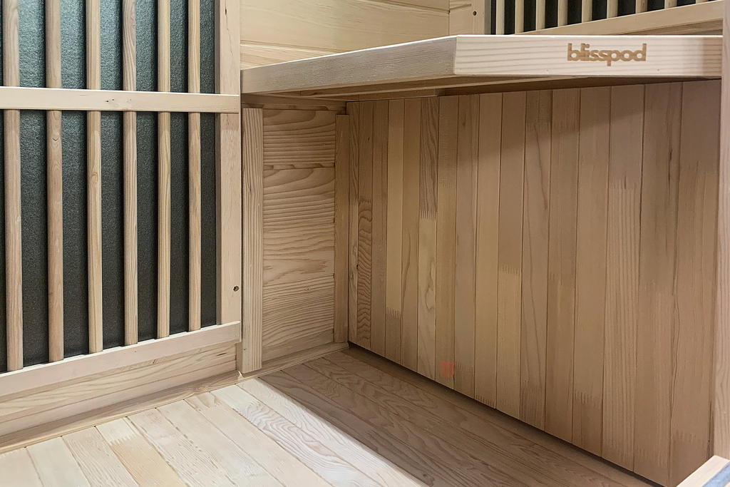 Blisspod Vienna 1-Person Far Infrared Sauna – Canadian Hemlock, Very Low EMF