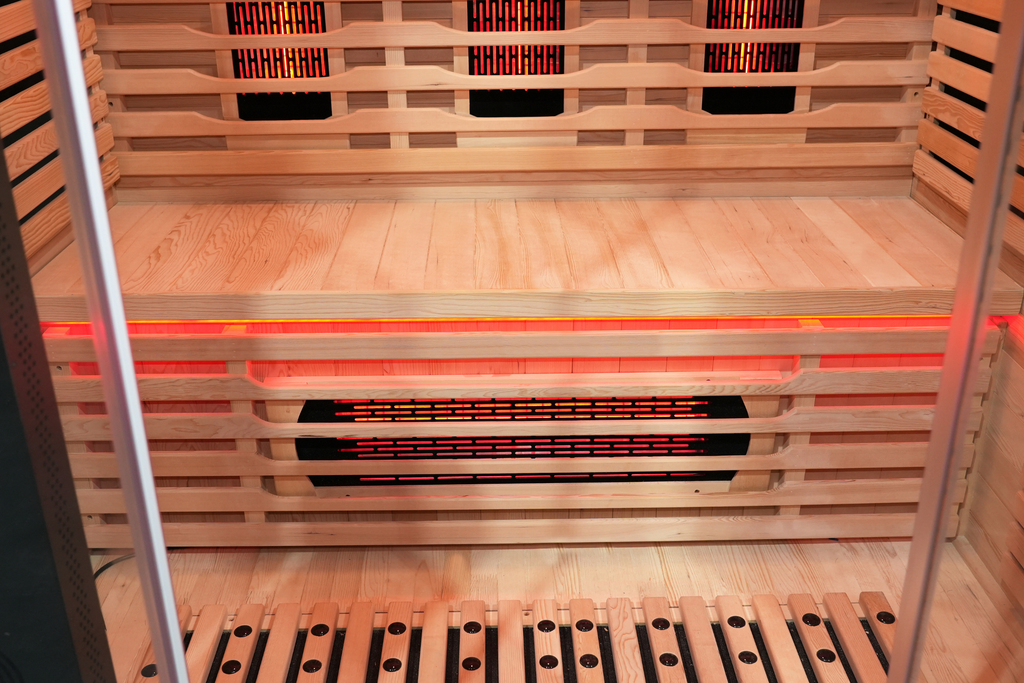 Blisspod Venetian RED Full-Spectrum Sauna for 3 People