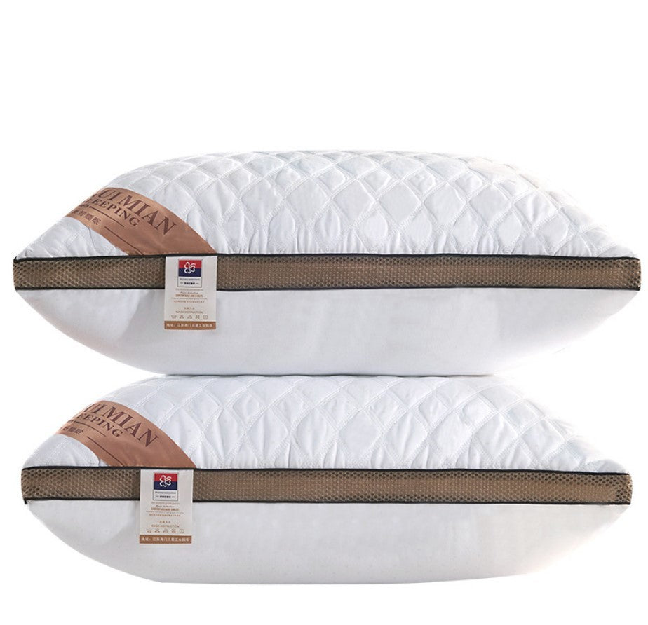 White Rectangular Bed Pillow, 48 × 74 cm