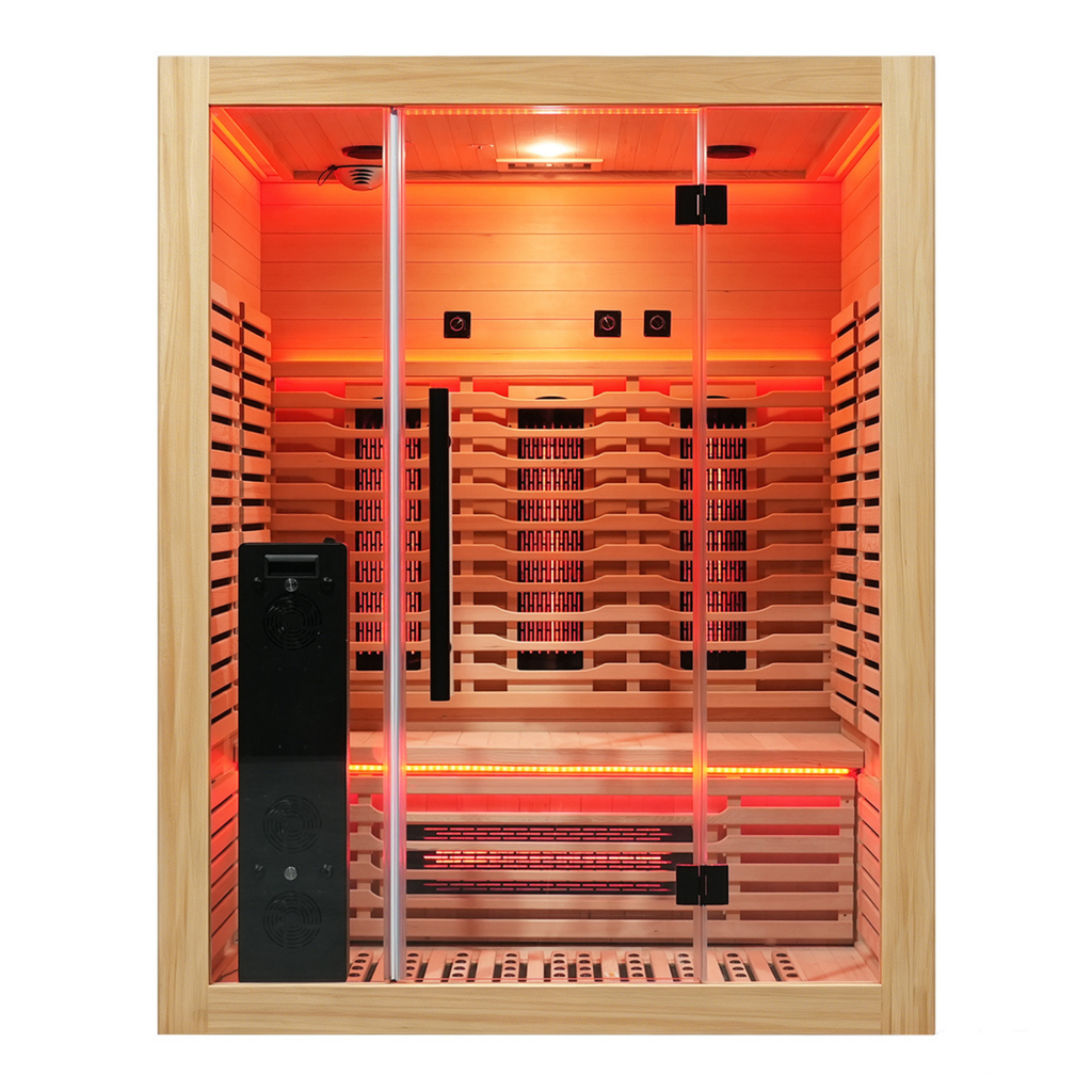 Blisspod Venetian RED Full-Spectrum Sauna for 3 People