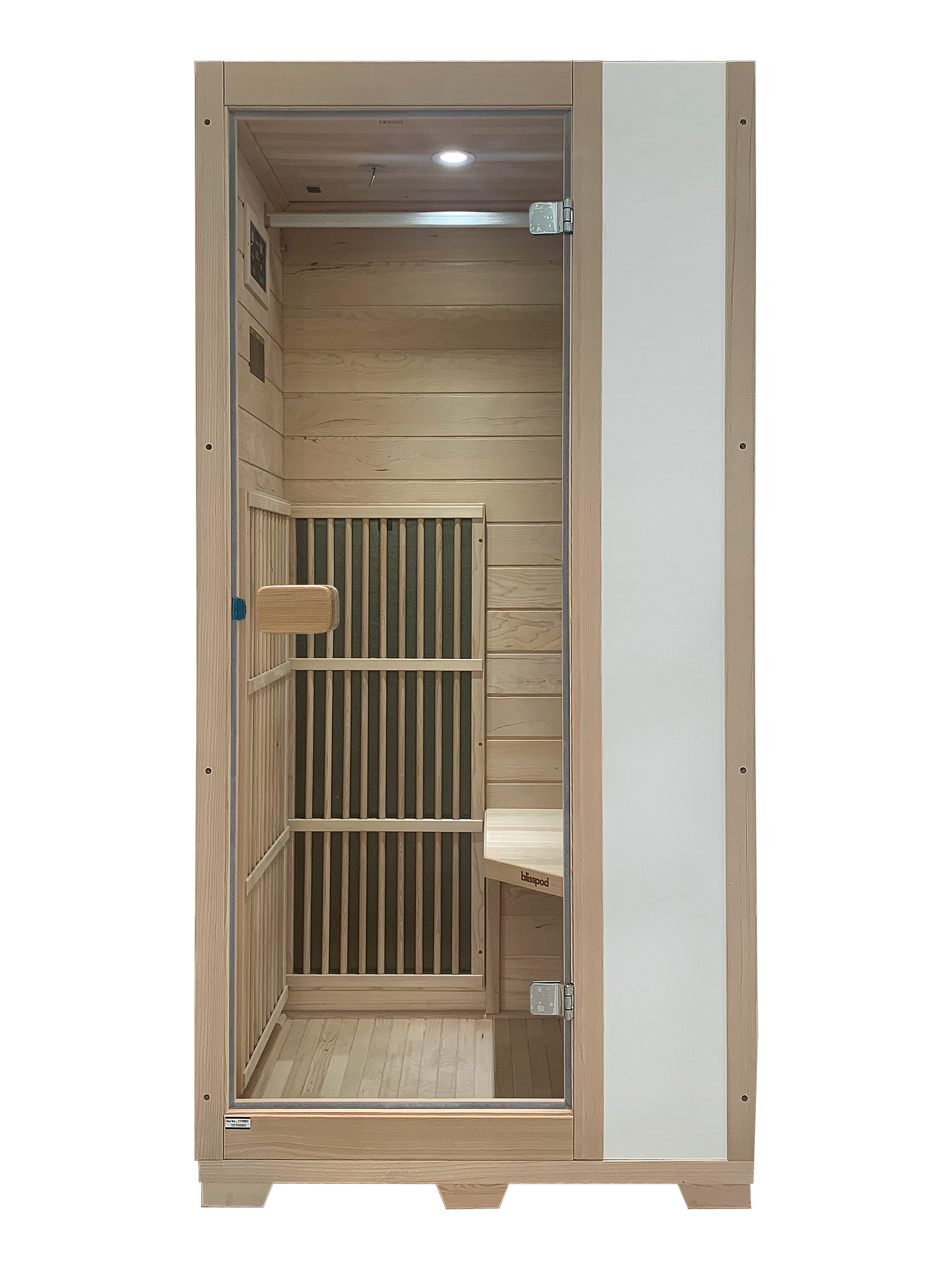Blisspod Vienna 1-Person Far Infrared Sauna – Canadian Hemlock, Very Low EMF