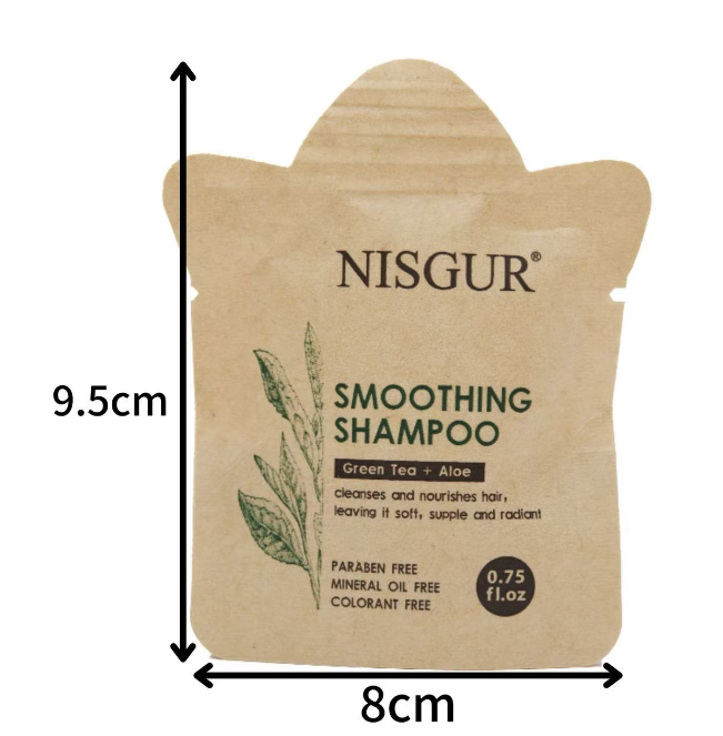 Nisgur Green Tea & Aloe Shampoo, 0.75 fl oz - 100 or 200 Pack