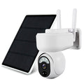 Solar Wireless Security Camera with Flood Light & Night Vision (1080P)