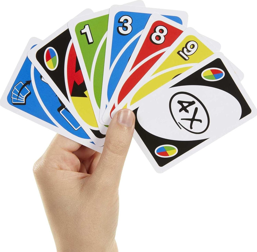 UNO Attack Mega Hit Card Game with Random-Action Launcher