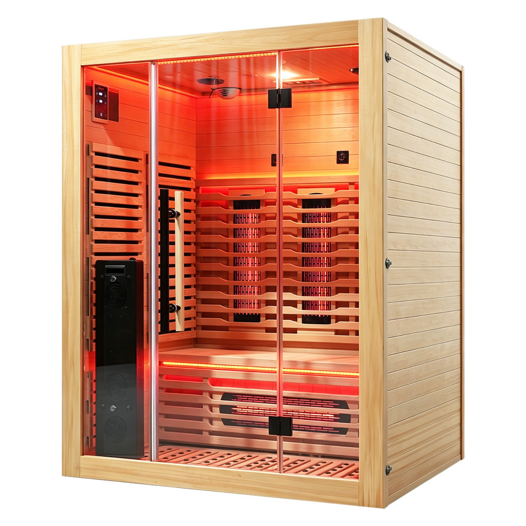 Blisspod Venetian RED Full-Spectrum Sauna for 3 People