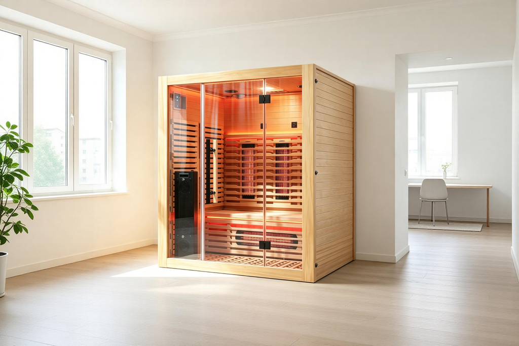 Blisspod Venetian RED Full-Spectrum Sauna for 3 People