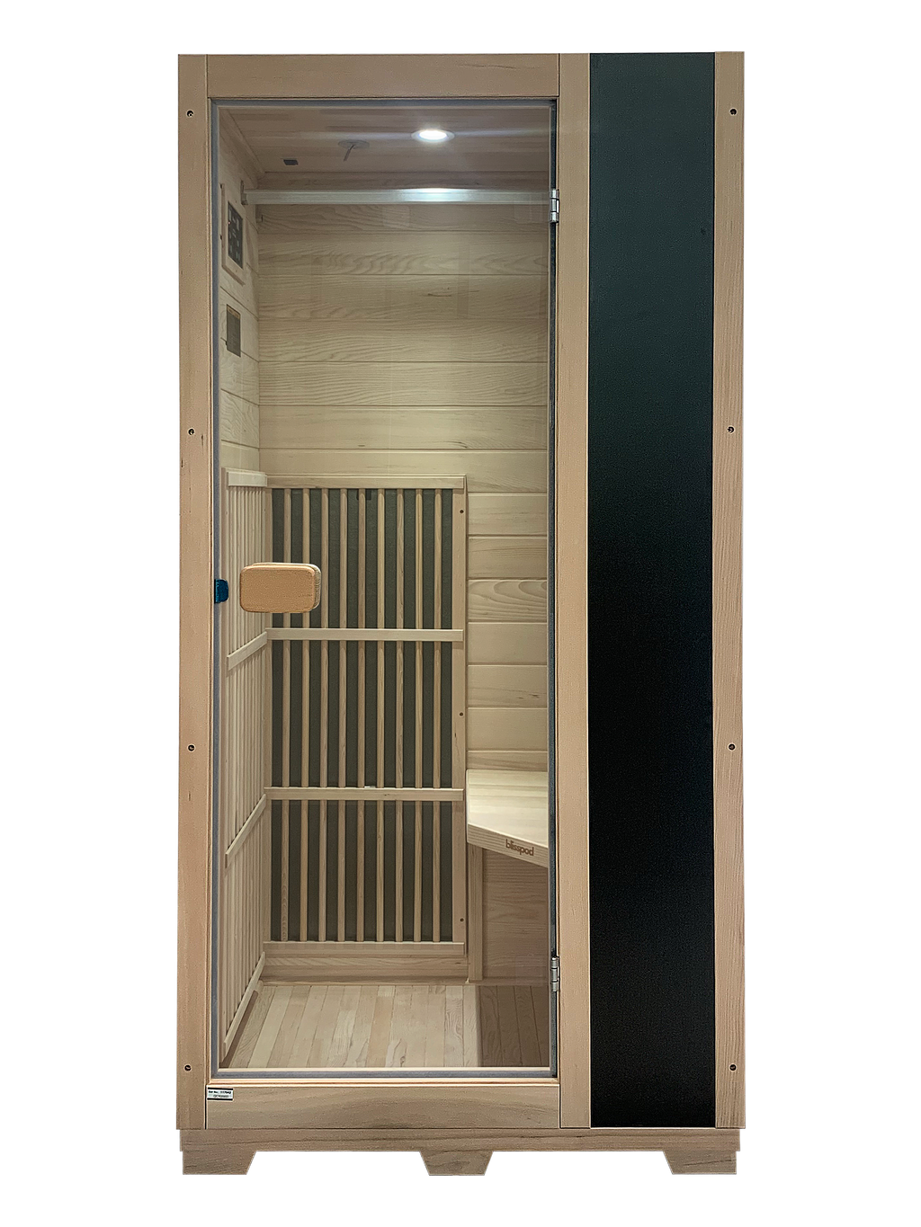 Blisspod Vienna 1-Person Far Infrared Sauna – Canadian Hemlock, Very Low EMF