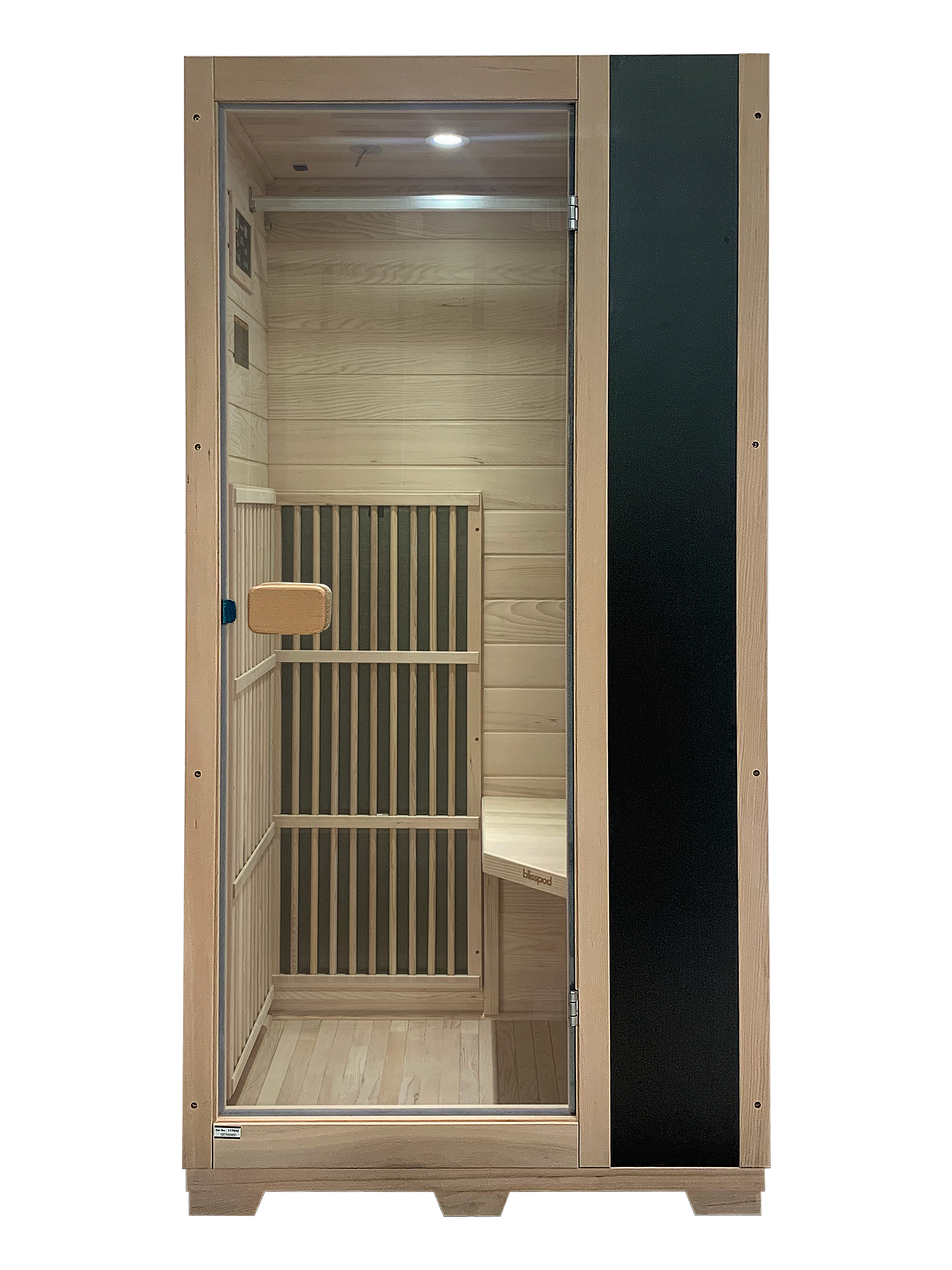 Blisspod Vienna 1-Person Far Infrared Sauna – Canadian Hemlock, Very Low EMF