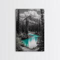 Mountain River Turquoise Stream Canvas Print