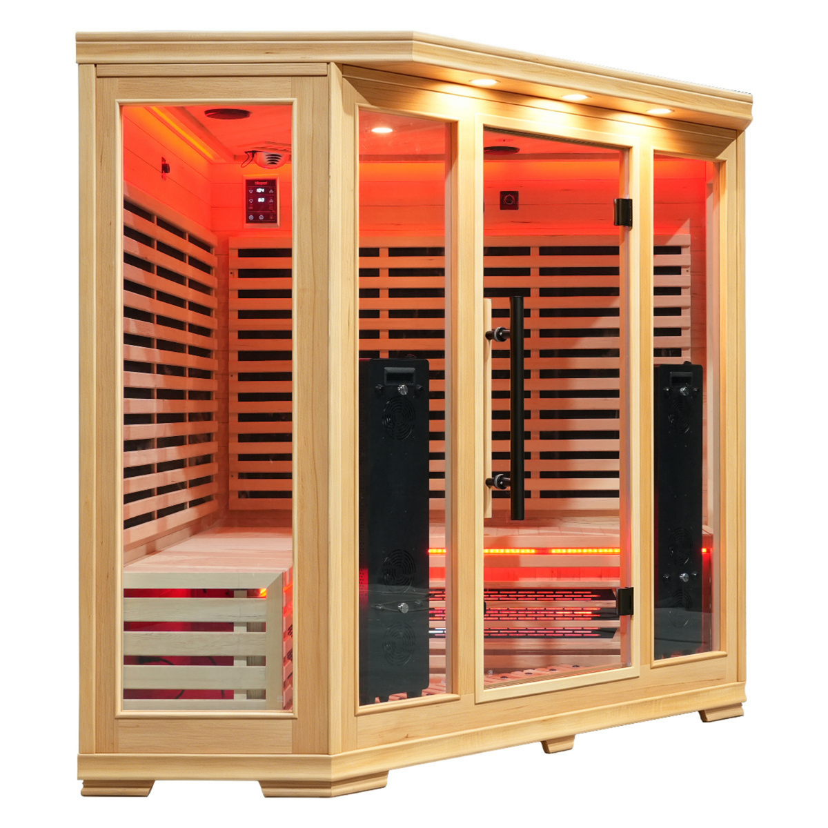 Blisspod Vienna RED Full-Spectrum Corner Sauna for 4–5 People