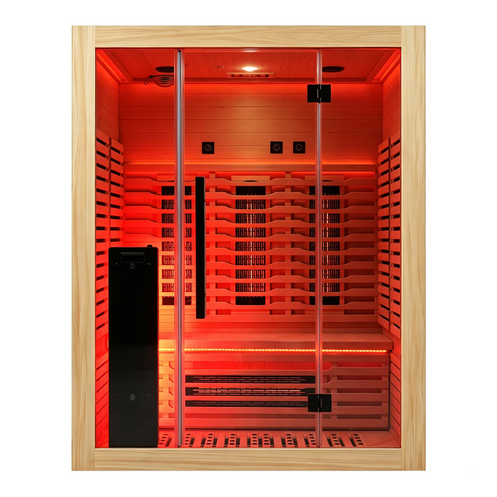 Blisspod Venetian RED Full-Spectrum Sauna for 3 People