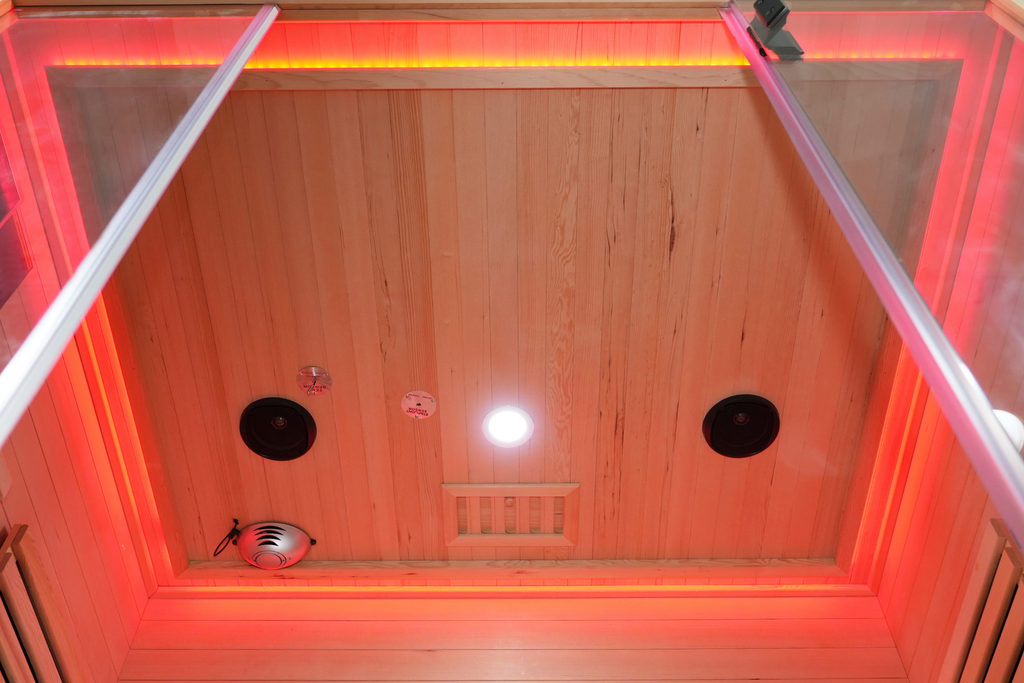 Blisspod Venetian RED Full-Spectrum Sauna for 3 People
