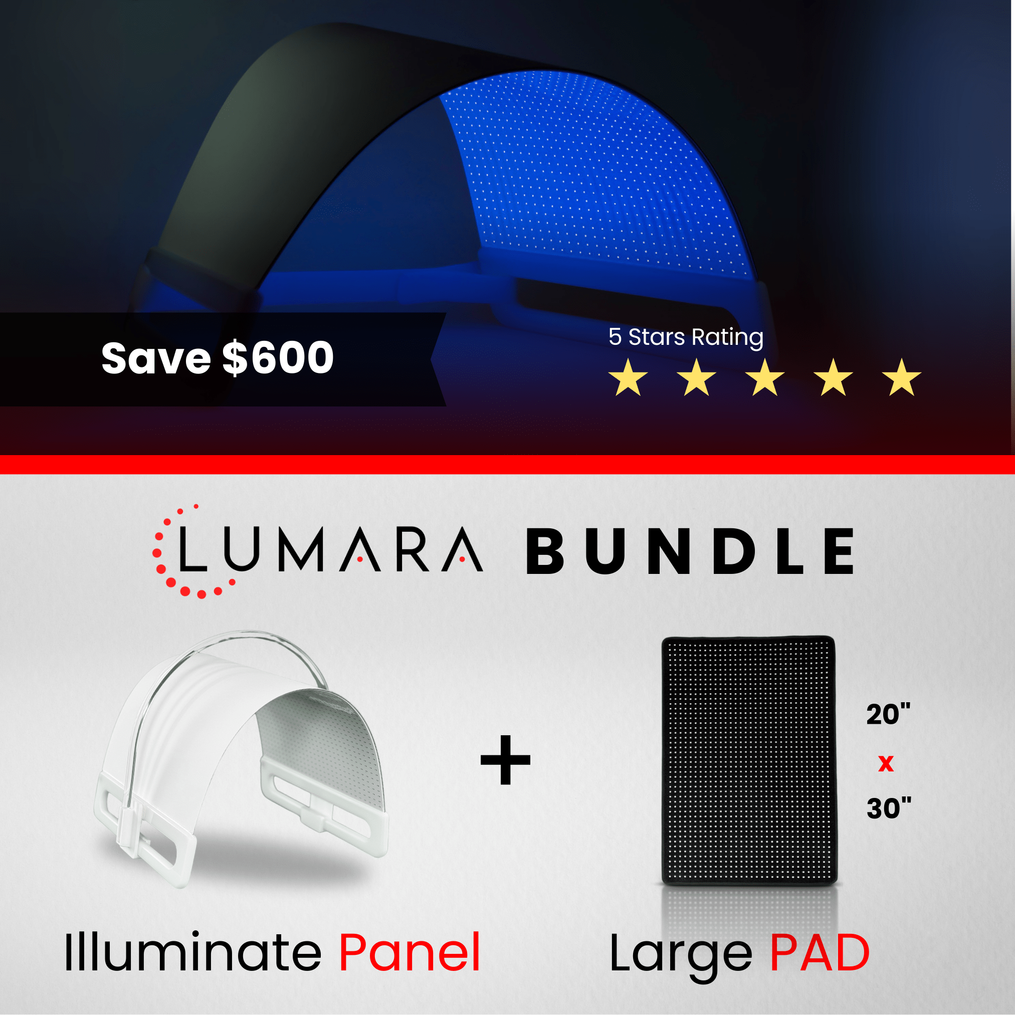 Illuminate Blue LED Light Therapy Panel