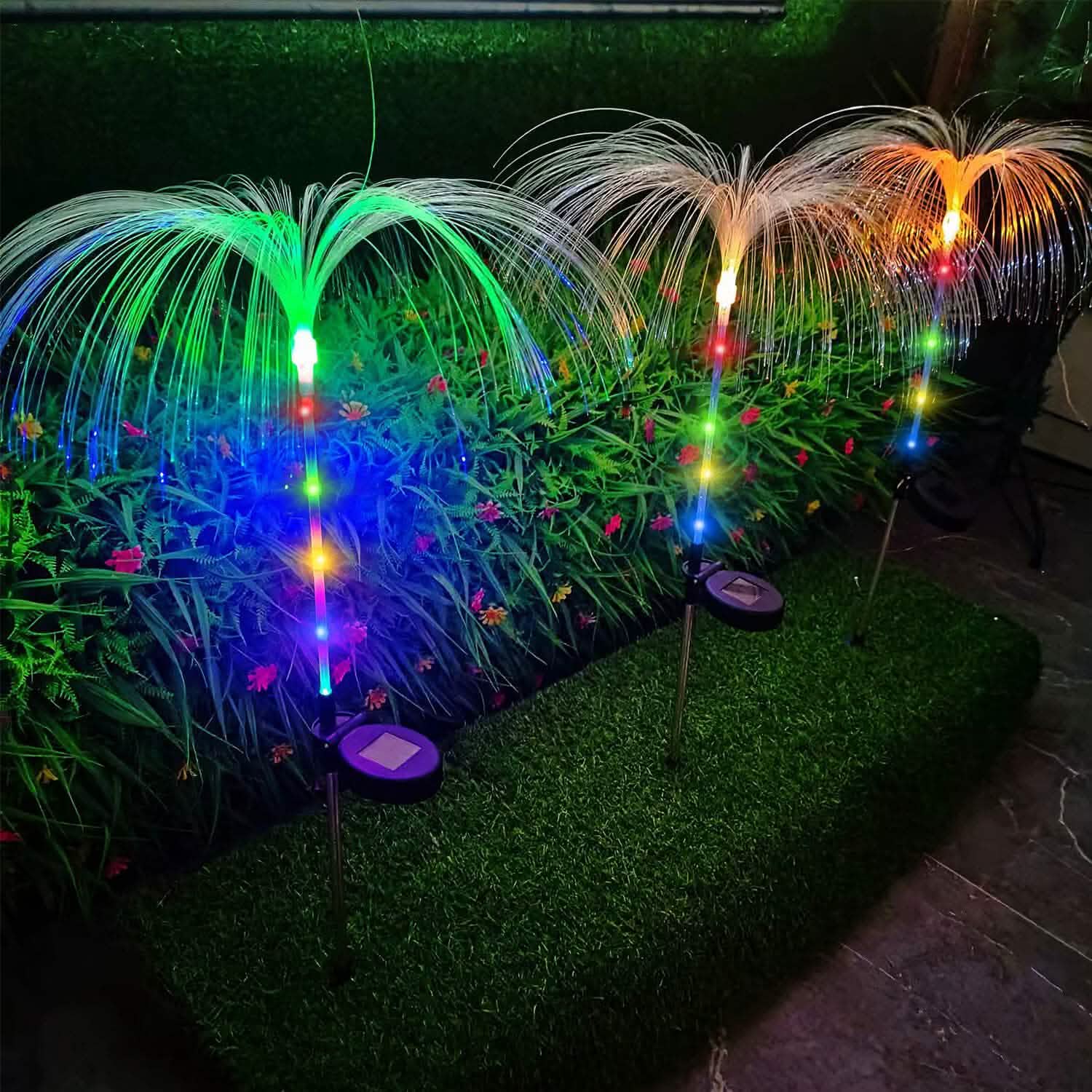 Solar Powered Jellyfish Lights for Outdoor Decor (4-Pack)