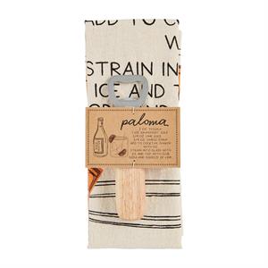 Drink Accessory and Towel Set