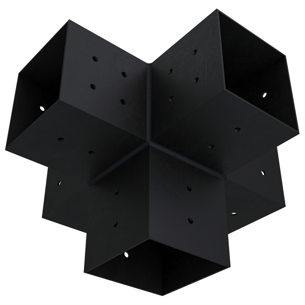 Pergola 5-Arm Post Bracket (for 4x4 Wood Posts)