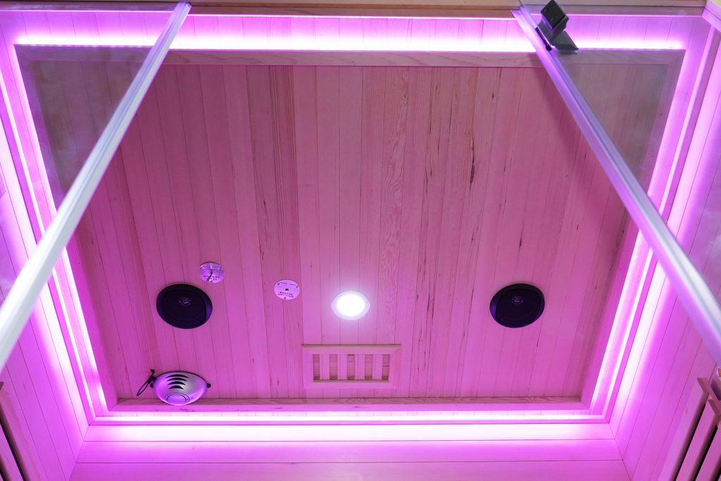 Blisspod Venetian RED Full-Spectrum Sauna for 3 People