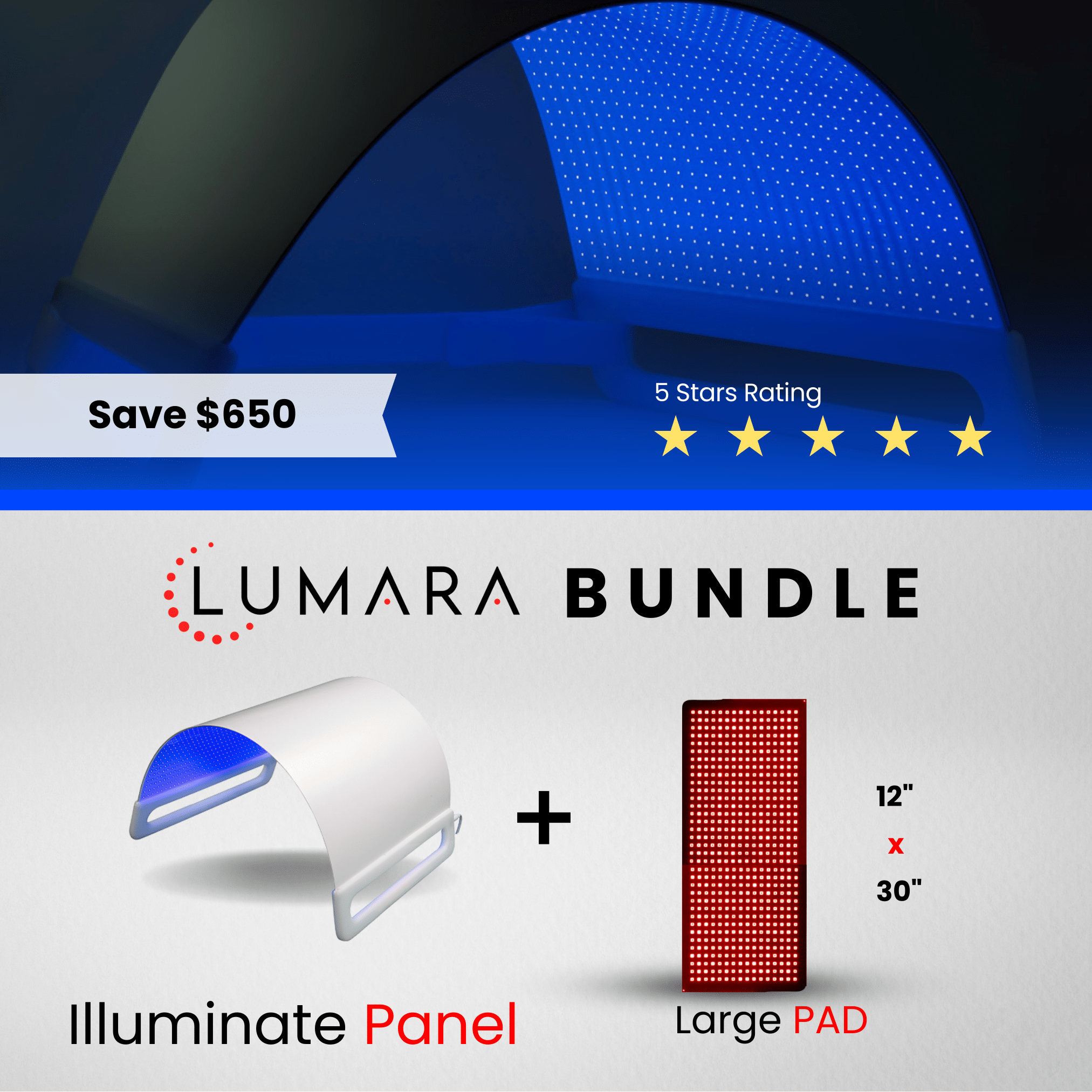 Illuminate Blue LED Light Therapy Panel
