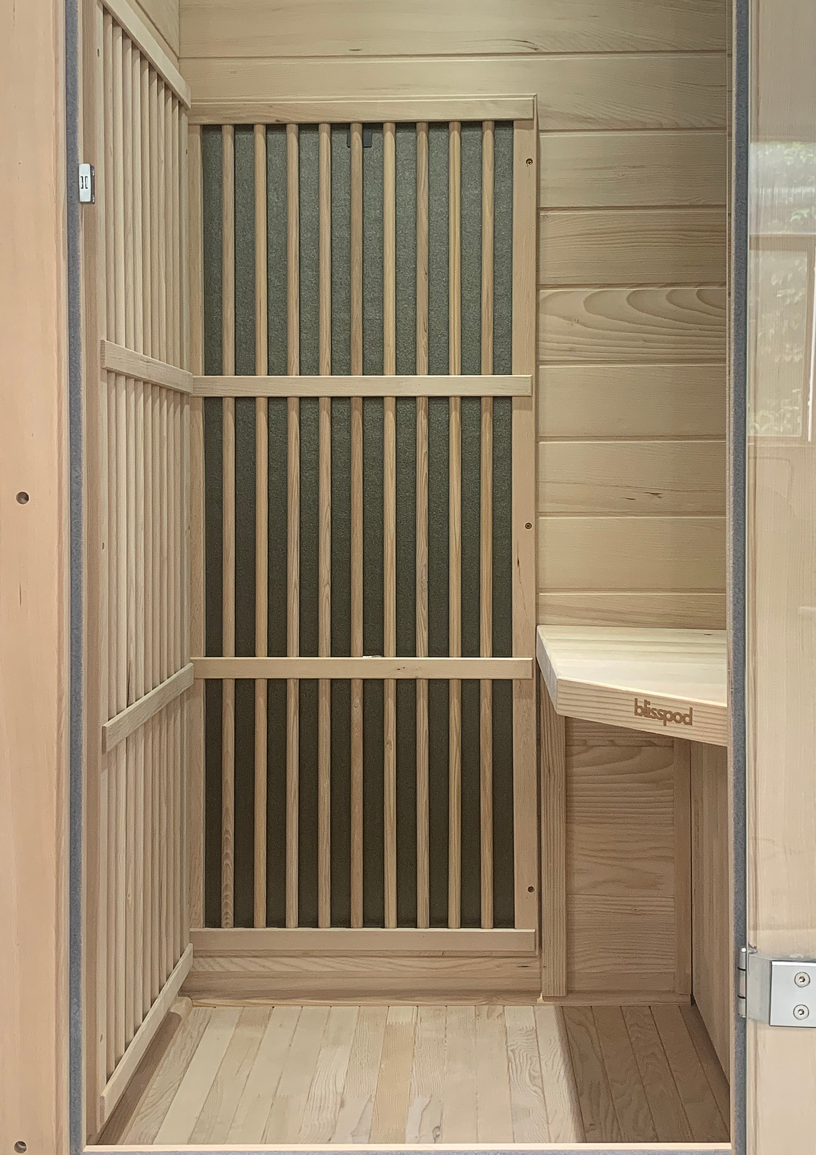Blisspod Vienna 1-Person Far Infrared Sauna – Canadian Hemlock, Very Low EMF