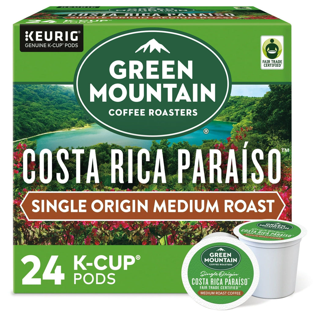 Green Mountain Coffee Roasters Costa Rica Paraíso K-Cups – Medium Roast, 24-Count