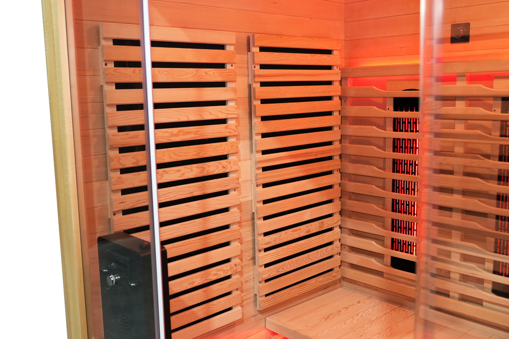 Blisspod Venetian RED Full-Spectrum Sauna for 3 People
