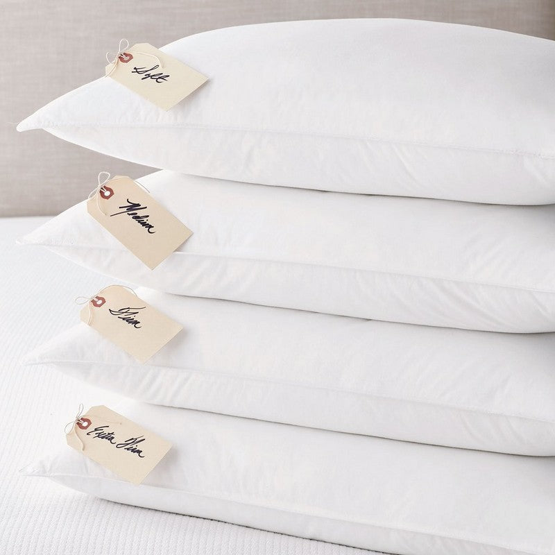 Goose Feather & Down Pillow Insert - White, 4 Sizes