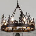 Black Forest Wagon Wheel Chandelier