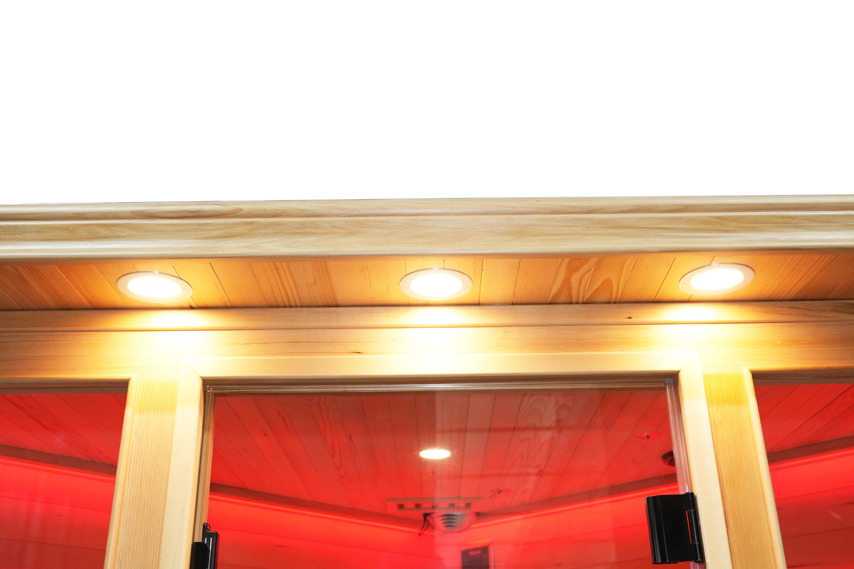 Blisspod Vienna RED Full-Spectrum Corner Sauna for 4–5 People