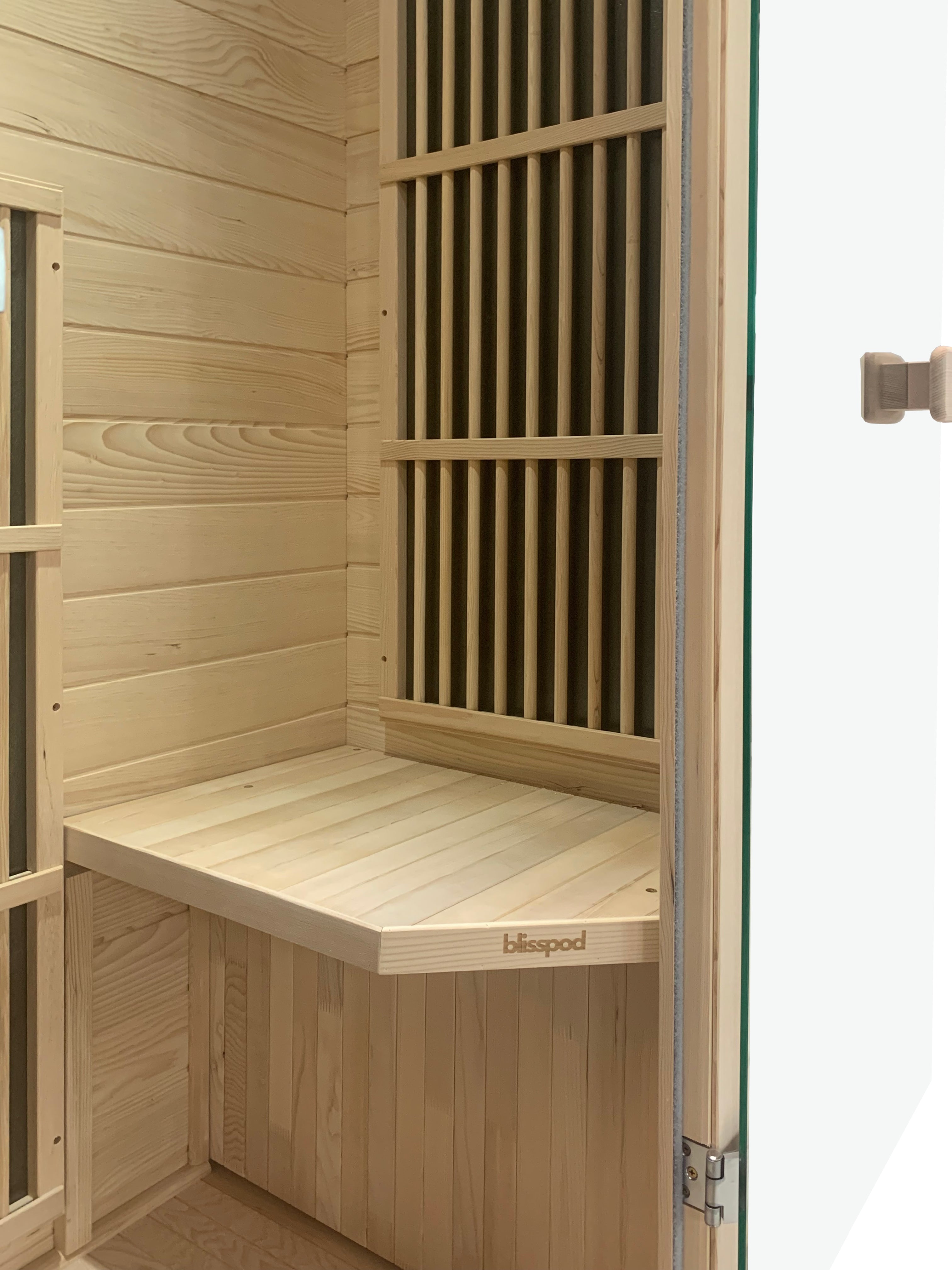 Blisspod Vienna 1-Person Far Infrared Sauna – Canadian Hemlock, Very Low EMF