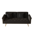 Luxurious Sofa Bed With Nail Head Trim And Matching Pillow