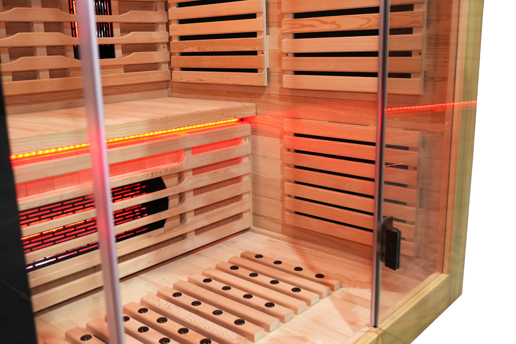 Blisspod Venetian RED Full-Spectrum Sauna for 3 People