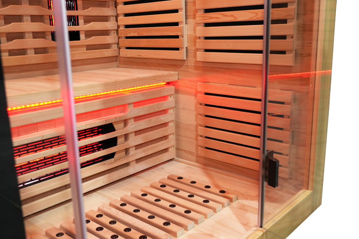 Blisspod Venetian RED Full-Spectrum Sauna for 3 People
