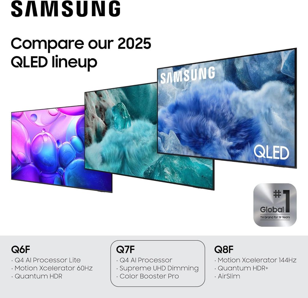 Samsung QLED Smart TV – Q7F & Q6F Series | 4K AI Vision | 43–98 Inch