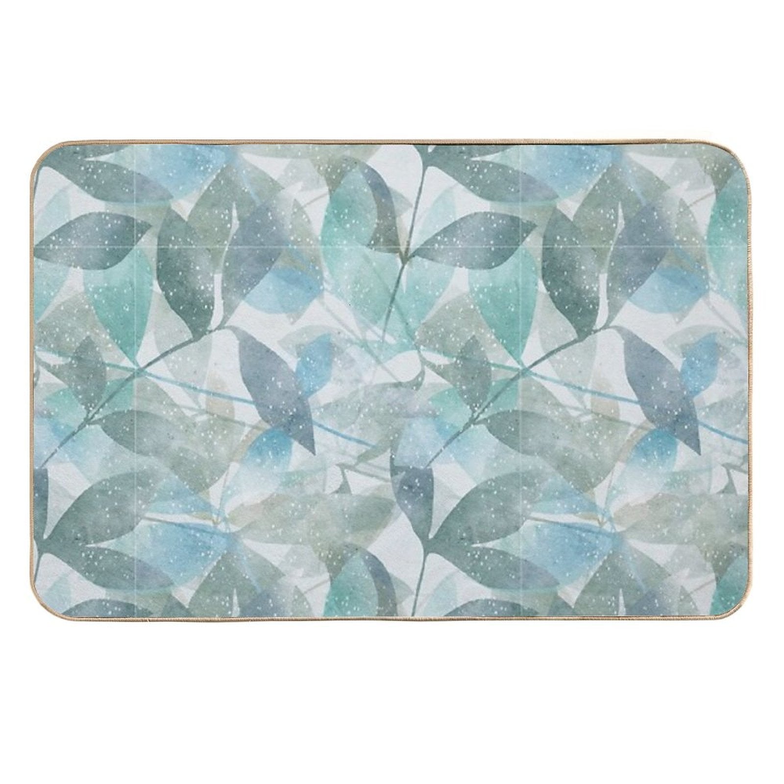 Leaf Pattern Design  Non-Slip Bath Mat