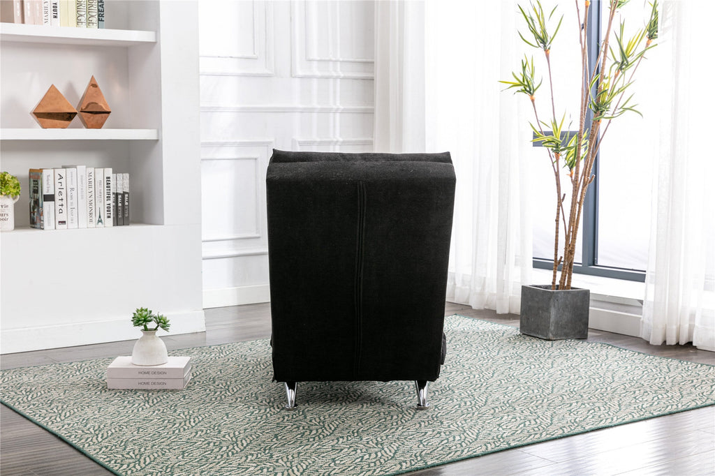 Luxury Upholstered Chaise Lounge, Vibration Relaxation, Fixed Back Recliner