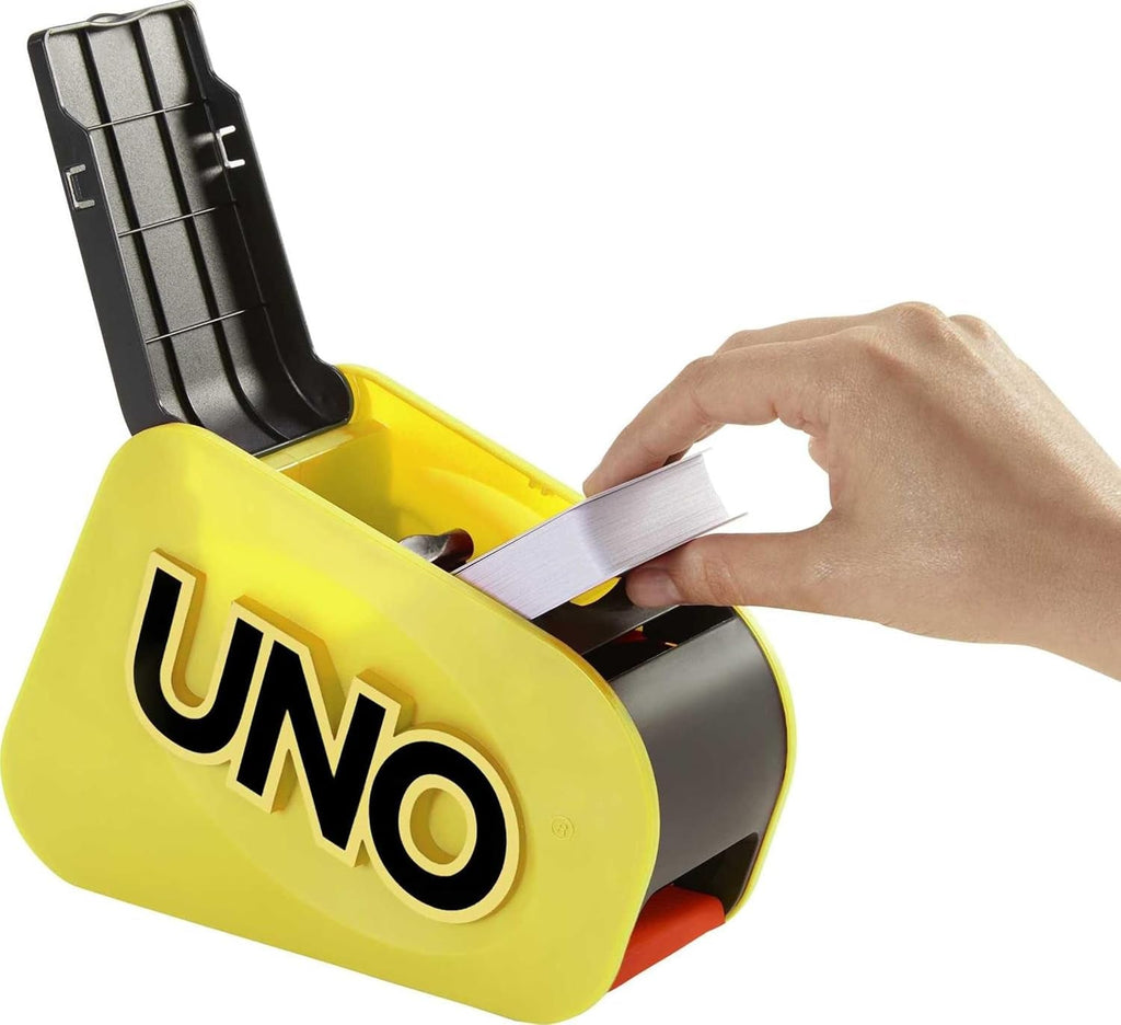 UNO Attack Mega Hit Card Game with Random-Action Launcher