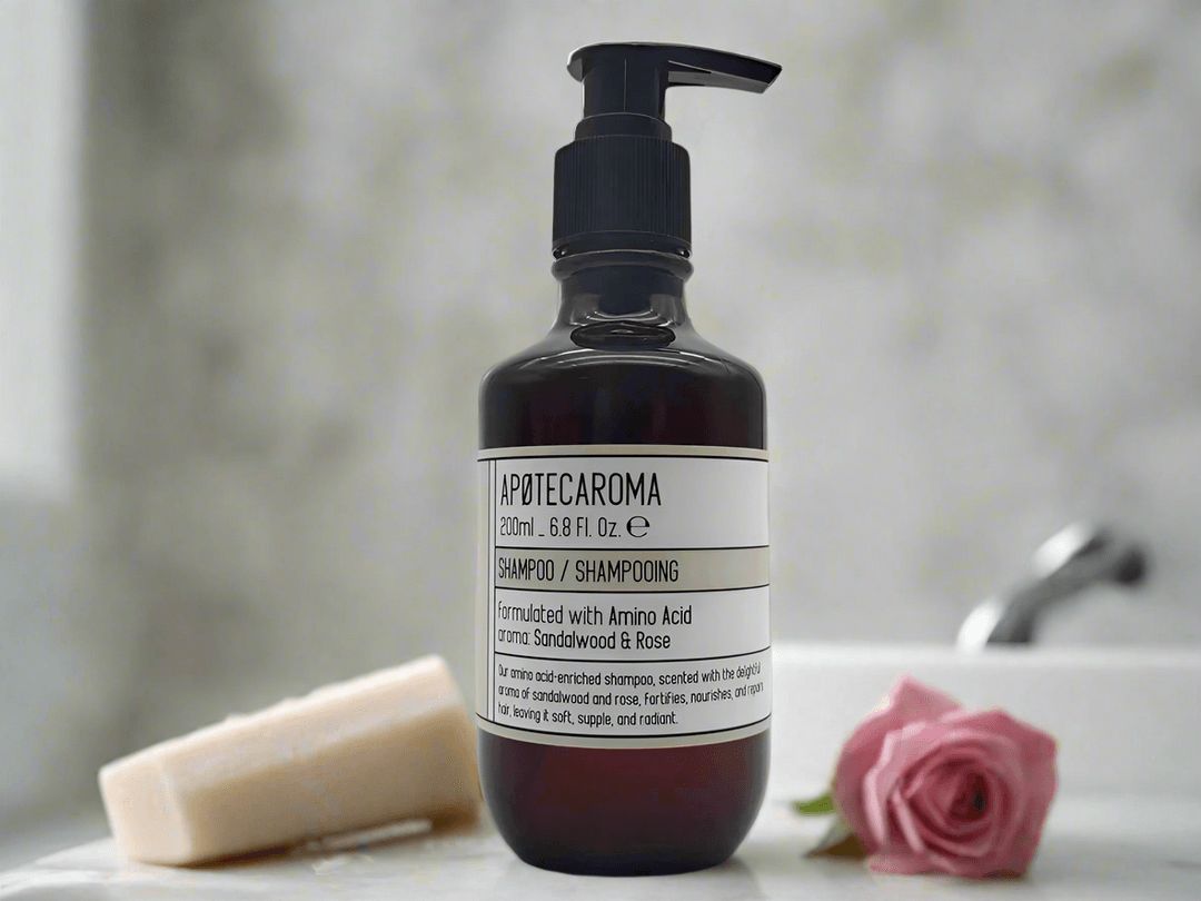 APOTECAROMA 24-Bottle Toiletries Set, 200 mL - Sandalwood Rose