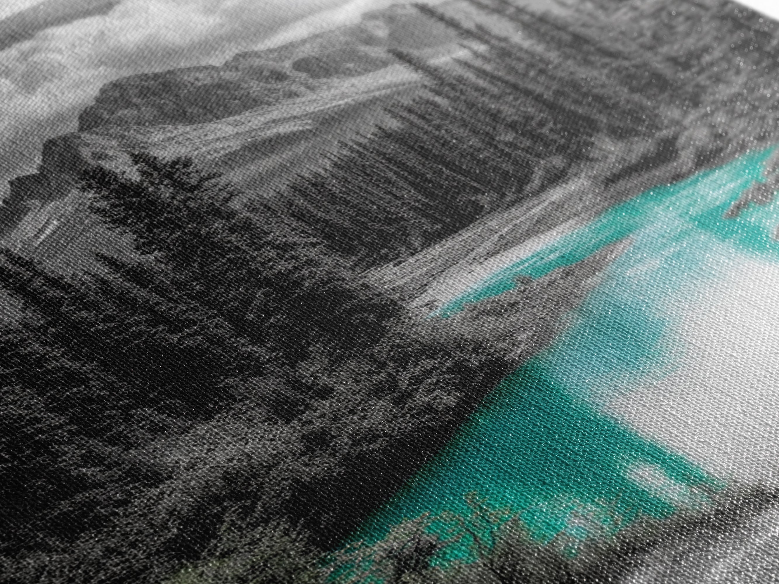 Mountain River Turquoise Stream Canvas Print