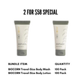 BIOCORN 200-Pack Body Wash & Lotion Bundle (2 for $58, 100 Pack Each)