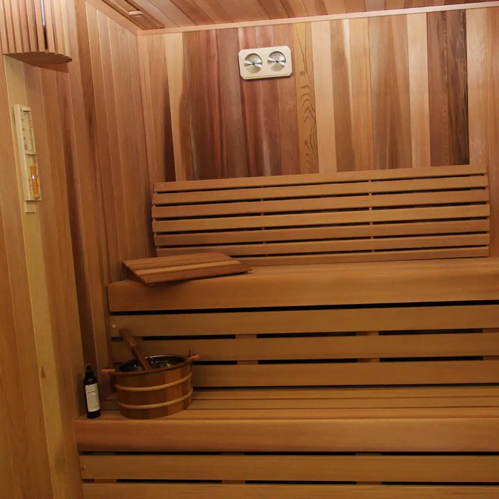 Carbon Smart Saunas - 8' x 9' x 8' - by Finnish Sauna Builders