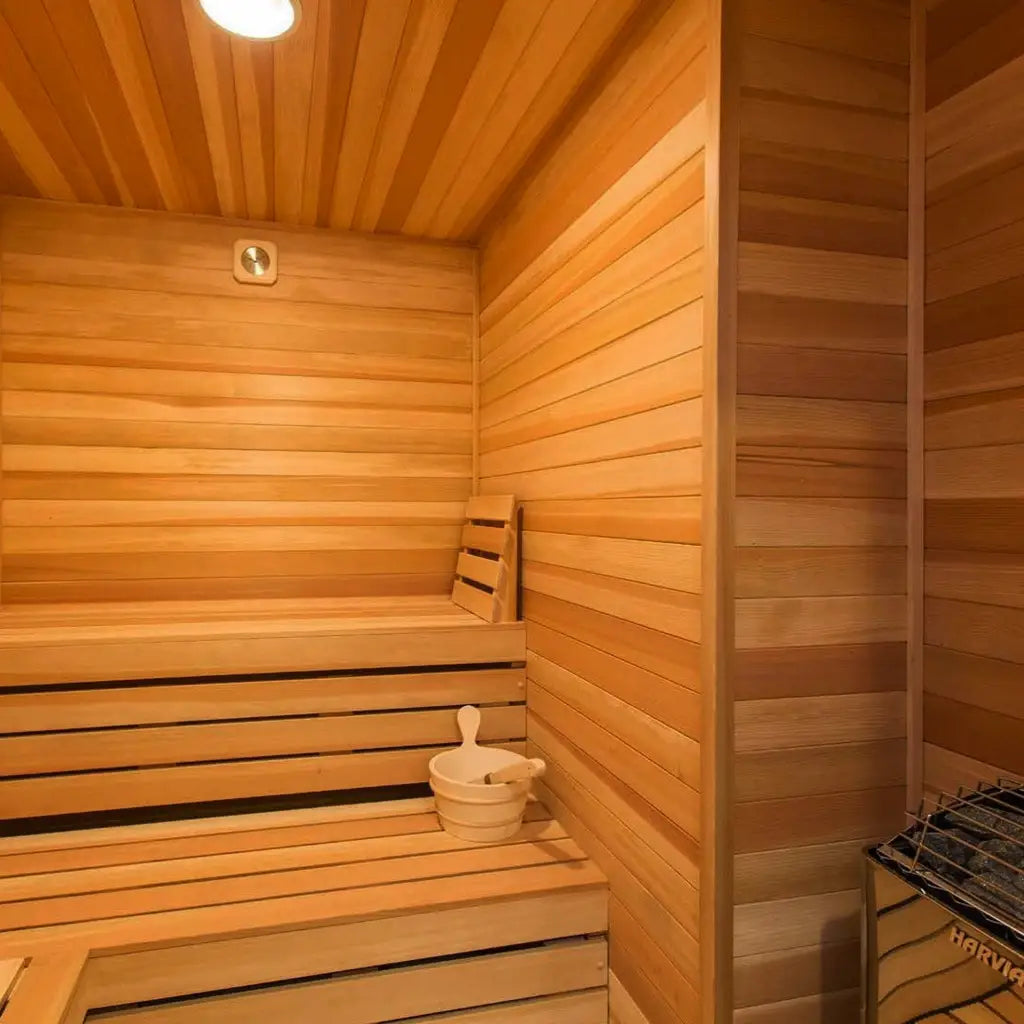 Carbon Smart Saunas - 8' x 9' x 8' - by Finnish Sauna Builders