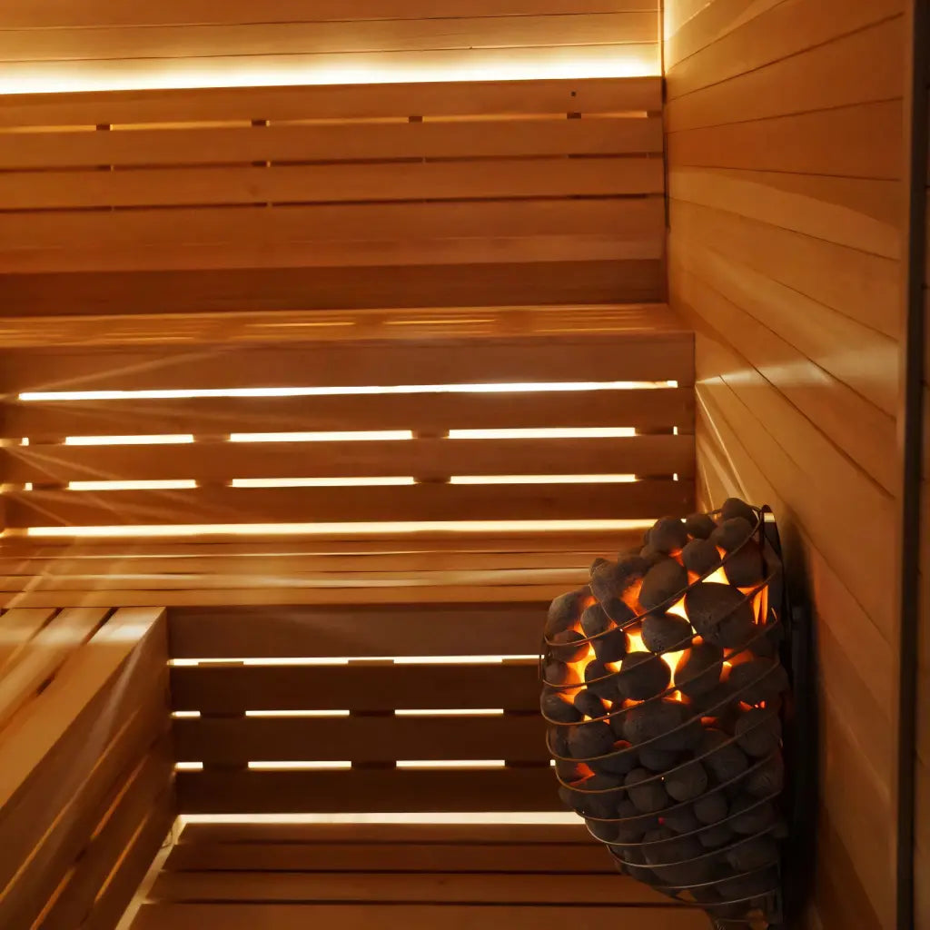 Carbon Smart Saunas - 6' x 6' x 8' - by Finnish Sauna Builders