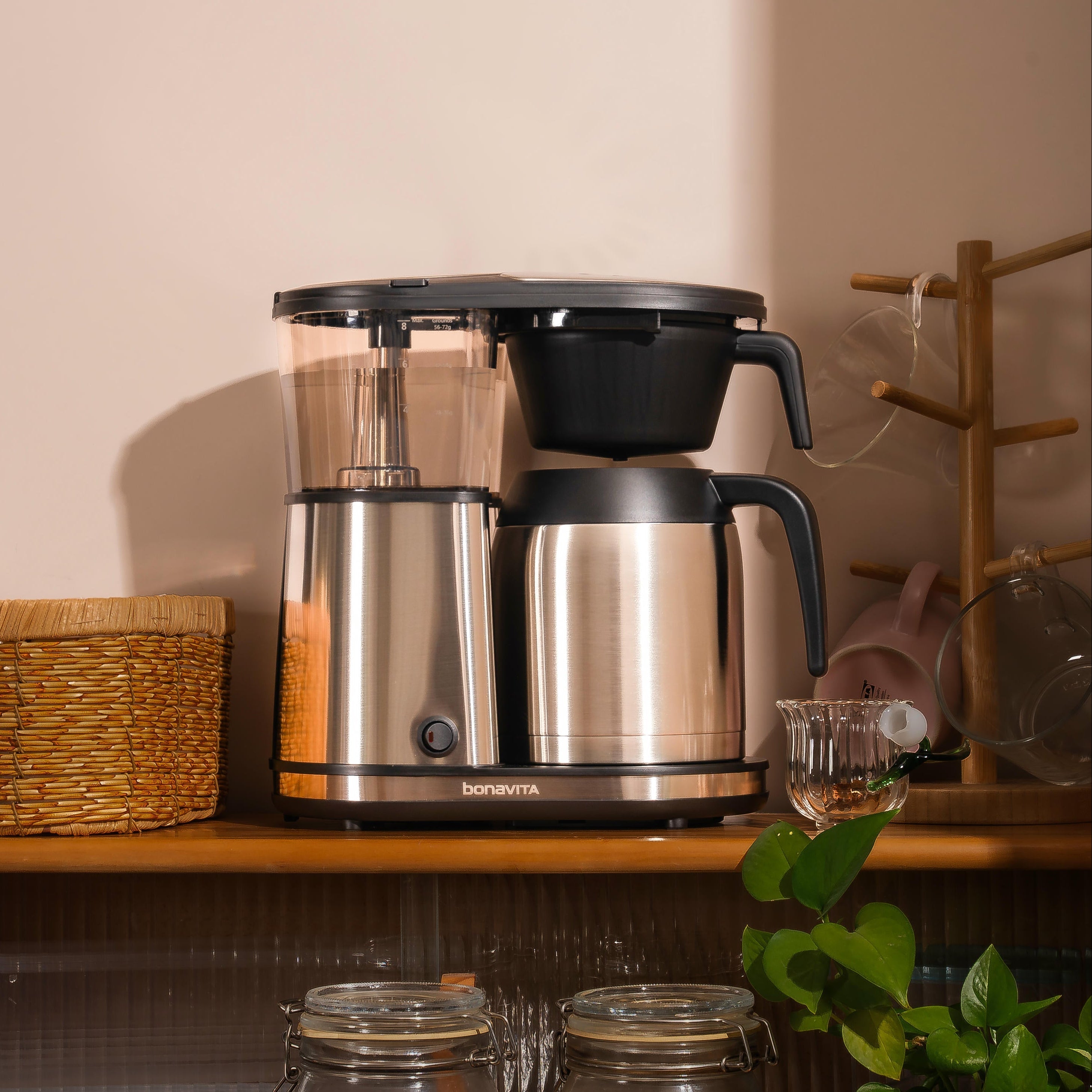 Connoisseur 8-Cup One-Touch Drip Coffee Brewer with Thermal Carafe
