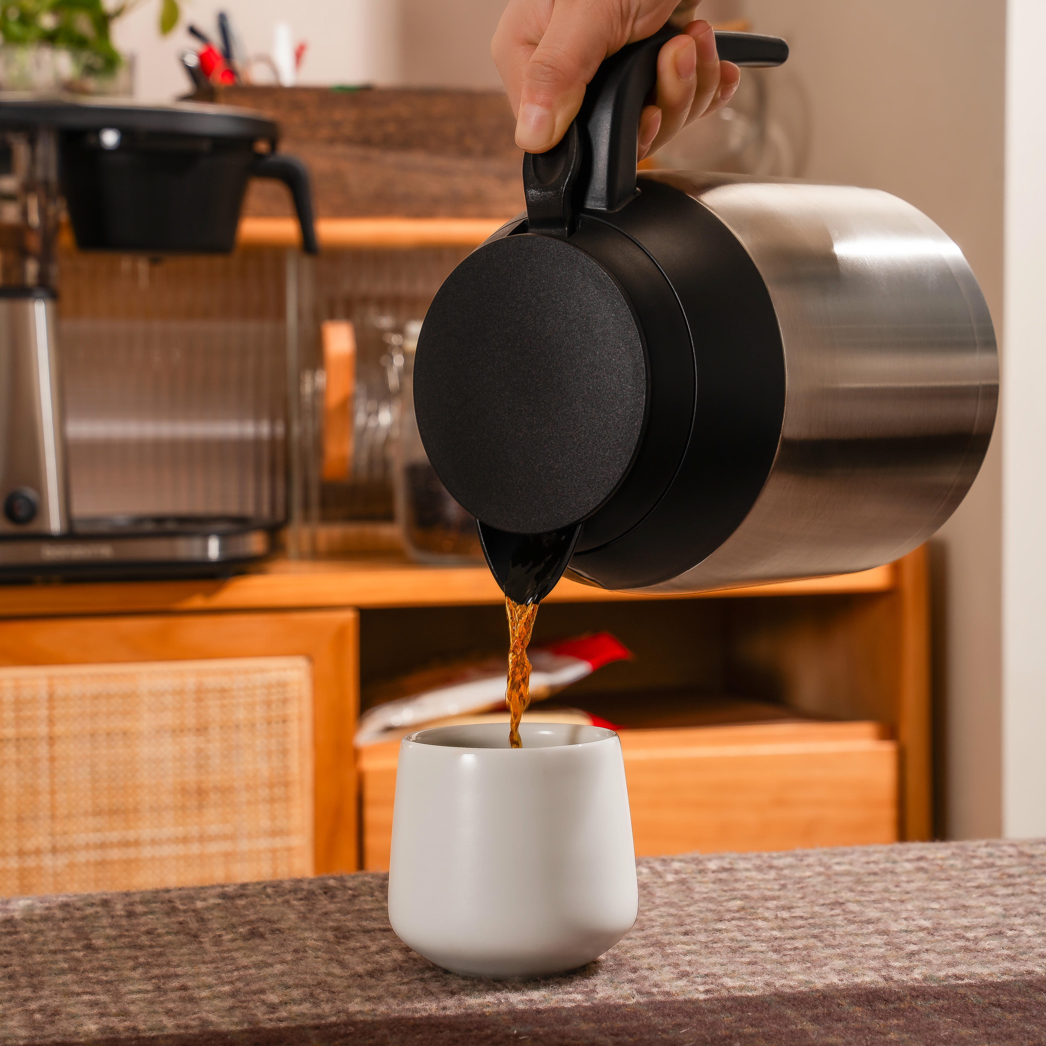 Connoisseur 8-Cup One-Touch Drip Coffee Brewer with Thermal Carafe