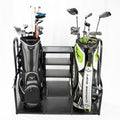 Dual Golf Bag Display & Storage Organizer