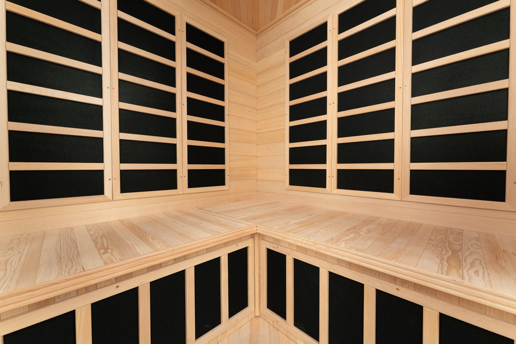 Vienna Corner Far Infrared Sauna | Canadian Hemlock | 4-5 Person