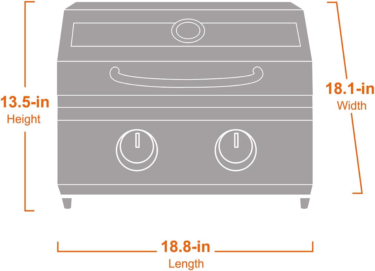 G22 | Stainless Tabletop Propane Gas Grill