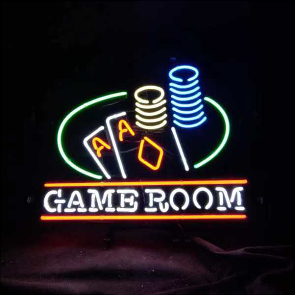 Game Room Poker Neon Sign