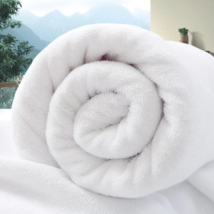 Hotel-Grade White Cotton Bath Towel